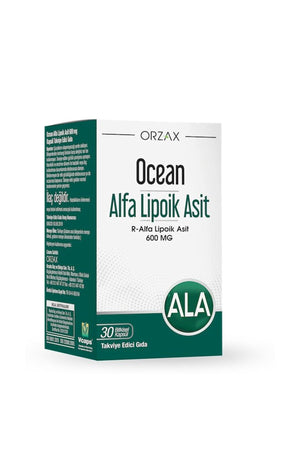 Orzax Ocean Alfa Lipoik Asit 600 mg 30 Kapsül