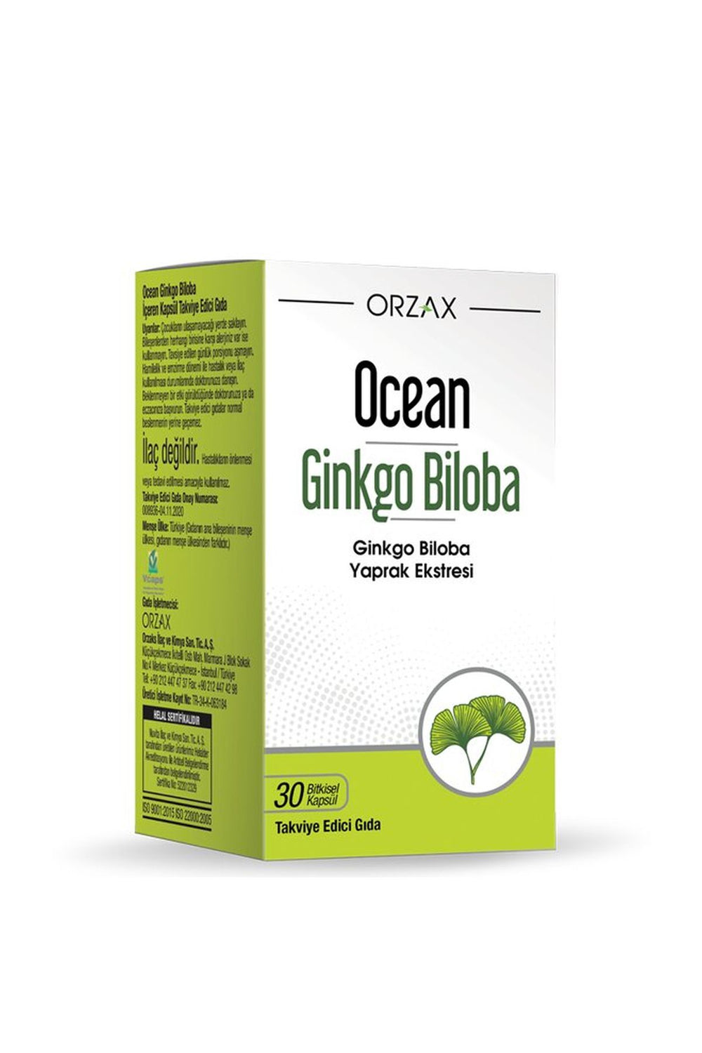 Orzax Ocean Ginkgo Biloba 120 mg 30 Kapsül