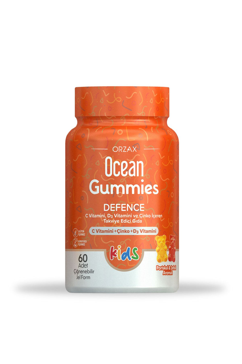 Orzax Ocean Gummies Defence Kids 60 Çiğnenebilir Form
