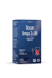 Orzax Ocean Omega-3 & QH 30 Soft Jel