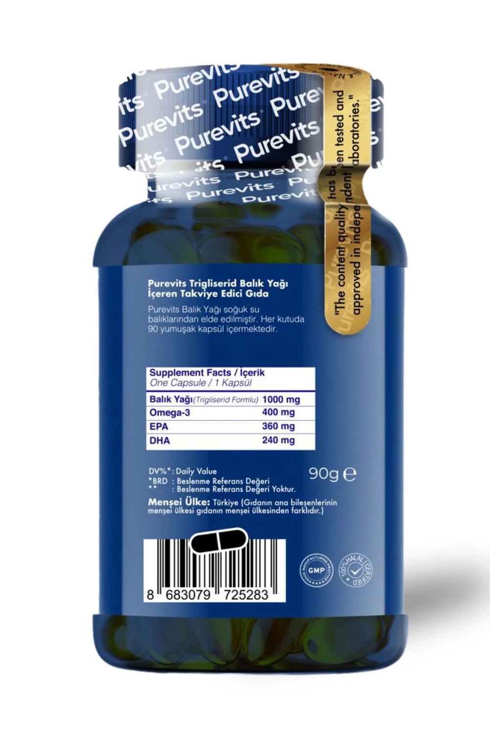 Purevits Advanced Omega-3 1000 mg 90 Soft Jel