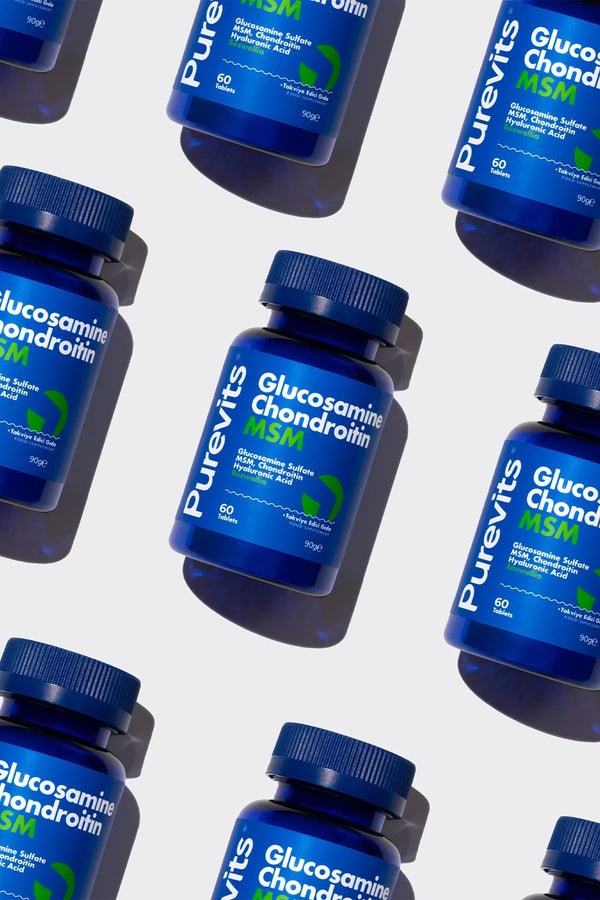 Purevits Glucosamine-Chondroitin-MSM-Boswellia-Hyaluronik Asit 60 Tablet