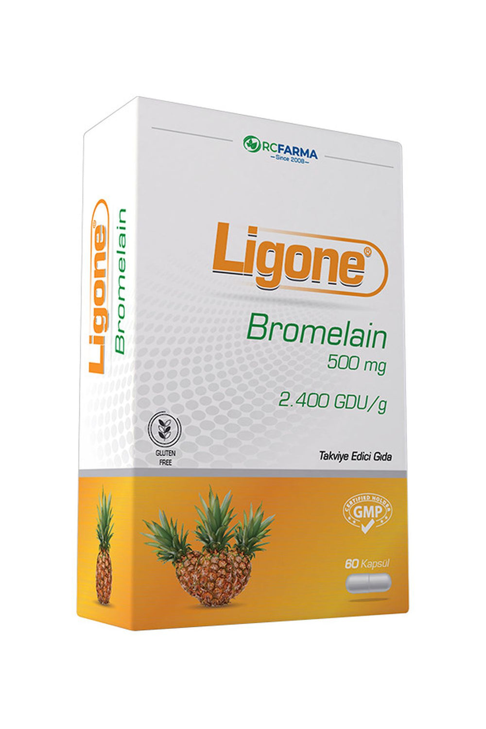 RC Farma Ligone Bromelain 500 mg 60 Kapsül