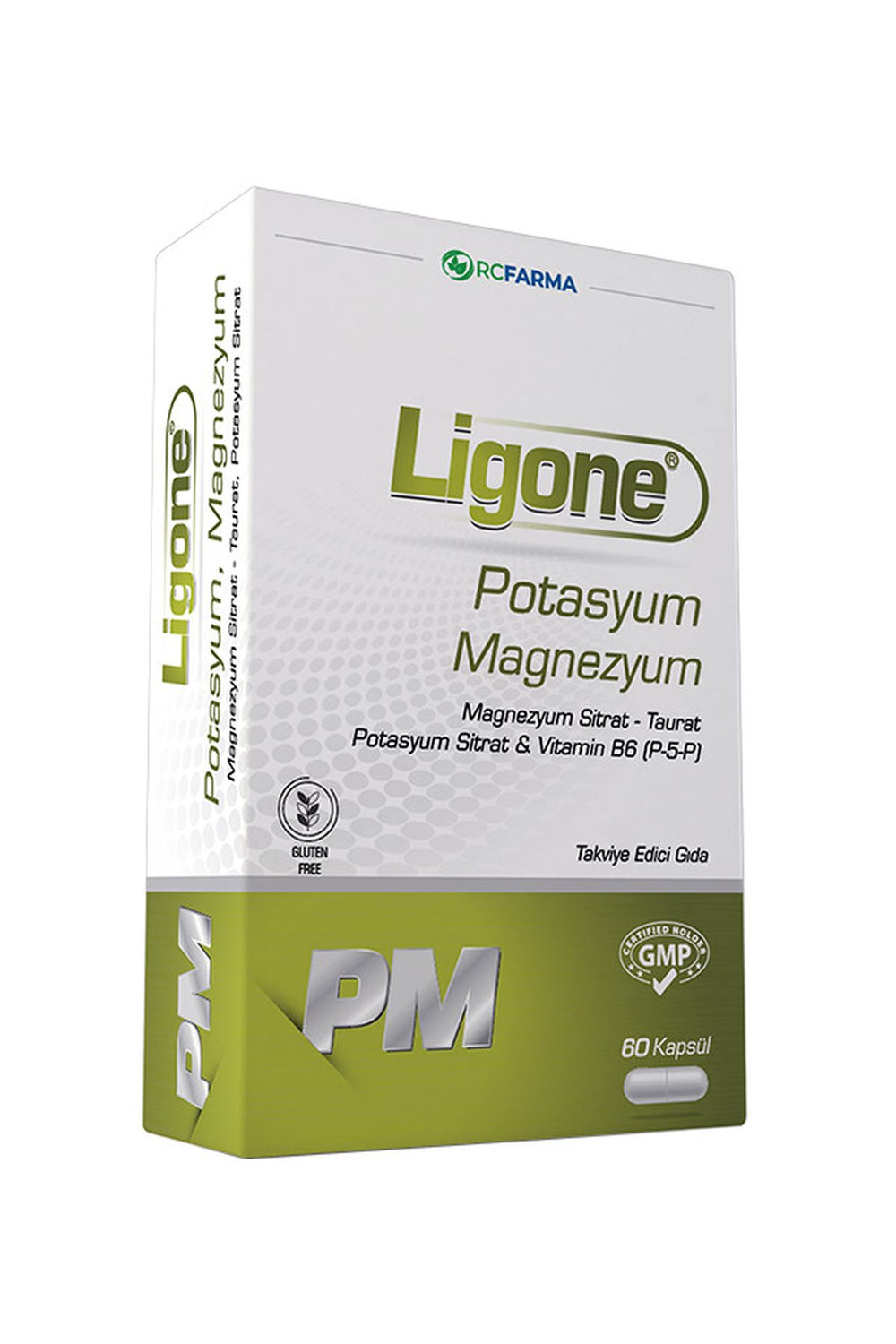 RC Farma Ligone Potasyum, Magnezyum 60 Kapsül