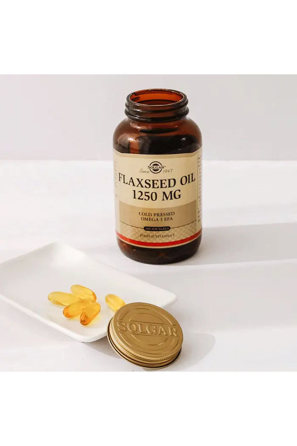 Solgar Flaxseed Oil 1250 mg 100 Soft Jel