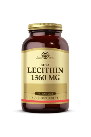 Solgar Lecithin 1360 mg 100 Soft Jel