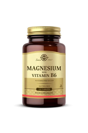 Solgar Magnesium with Vitamin B6 100 Tablet