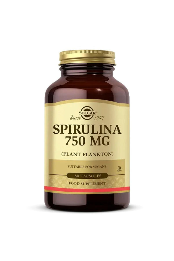Solgar Spirulina 750 mg 80 Kapsül