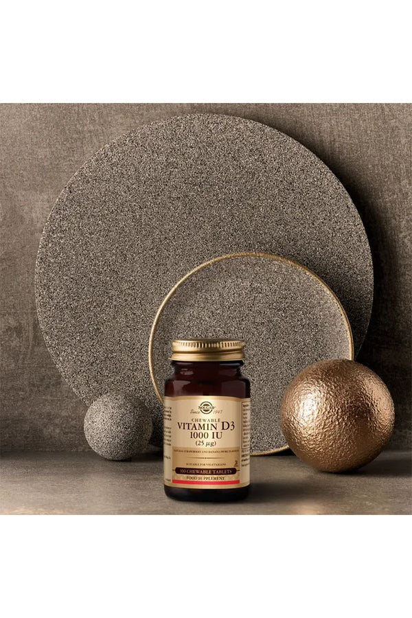 Solgar Vitamin D3 (Chewable) 1000 IU 100 Çiğnenebilir Form