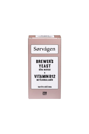 Sorvagen Brewer's Yeast (Bira Mayası) Vitamin B12 250 Tablet