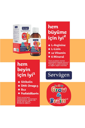 Sorvagen Grow & Brain For Kids 150 ml