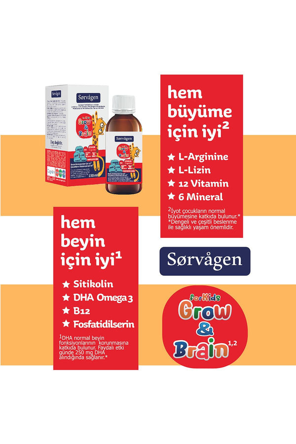 Sorvagen Grow & Brain For Kids 150 ml