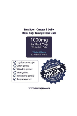 Sorvagen Omega-3 Daily 50 Kapsül