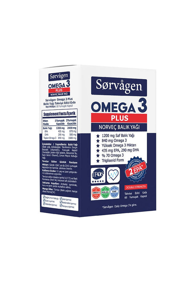 Sorvagen Omega-3 Plus 60 Kapsül