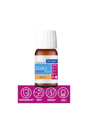 Sorvagen Vitamin D3 & K2 20 ml