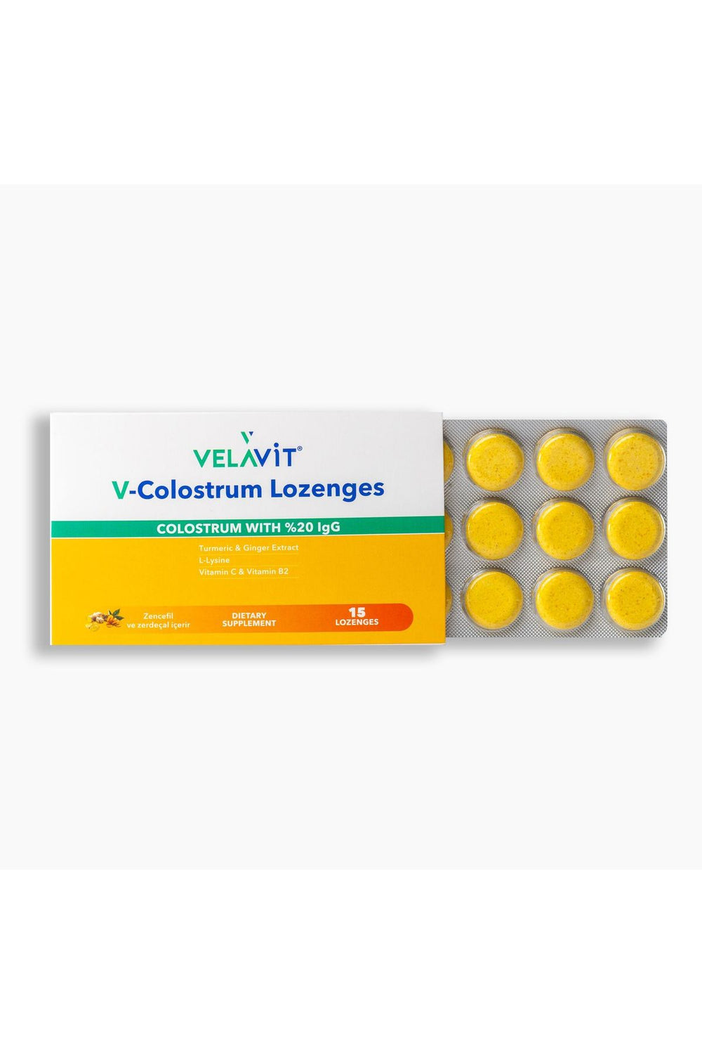 Velavit V-Colostrum Lozenges 15 Pastil