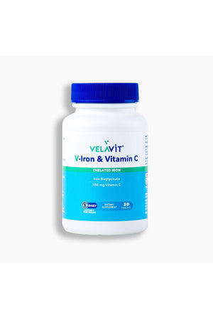 Velavit V-Iron & Vitamin C 30 Tablet