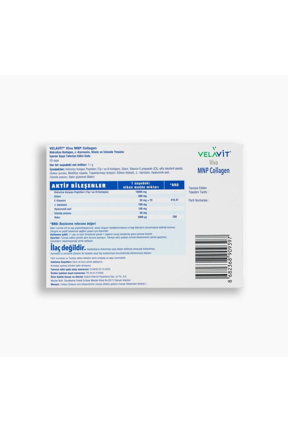 Velavit Viva MNP Collagen 30 Saşe