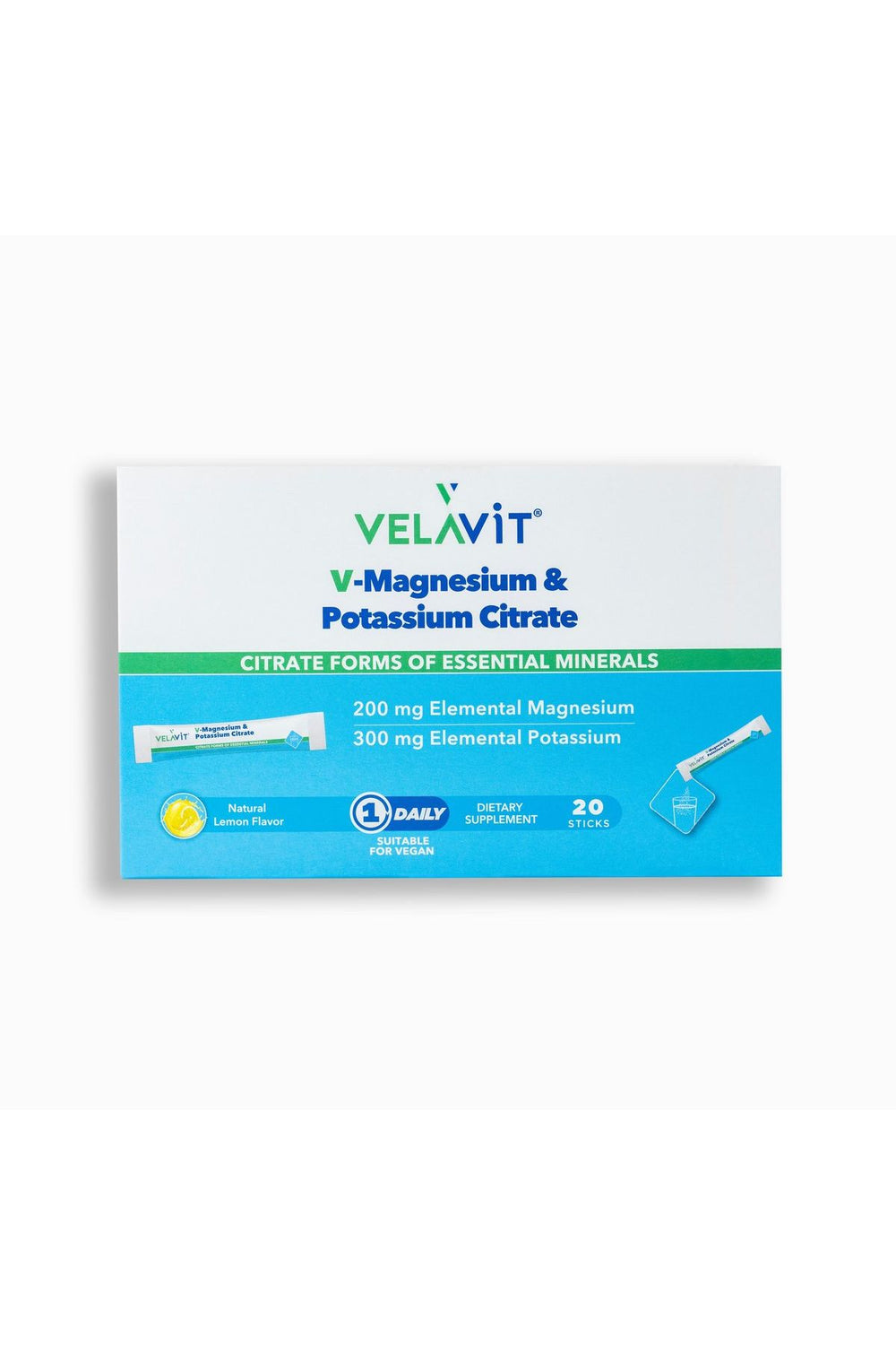 Velavit V-Magnesium & Potassium Citrate 20 Saşe