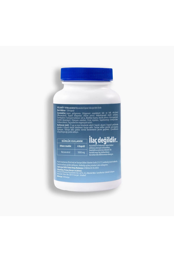 Velavit V-Resveratrol 1000 mg 120 Kapsül