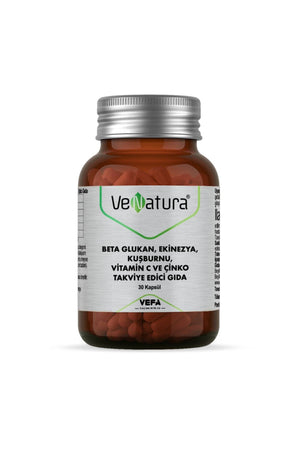 Venatura Beta Glukan, Ekinezya, Kuşburnu, Vitamin C ve Çinko 30 Kapsül