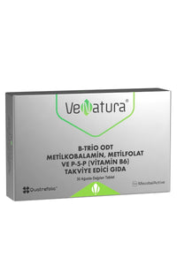 Venatura B-Trio ODT Metilkobalamin, Metilfolat ve P5P (Vitamin B6) 30 Tablet