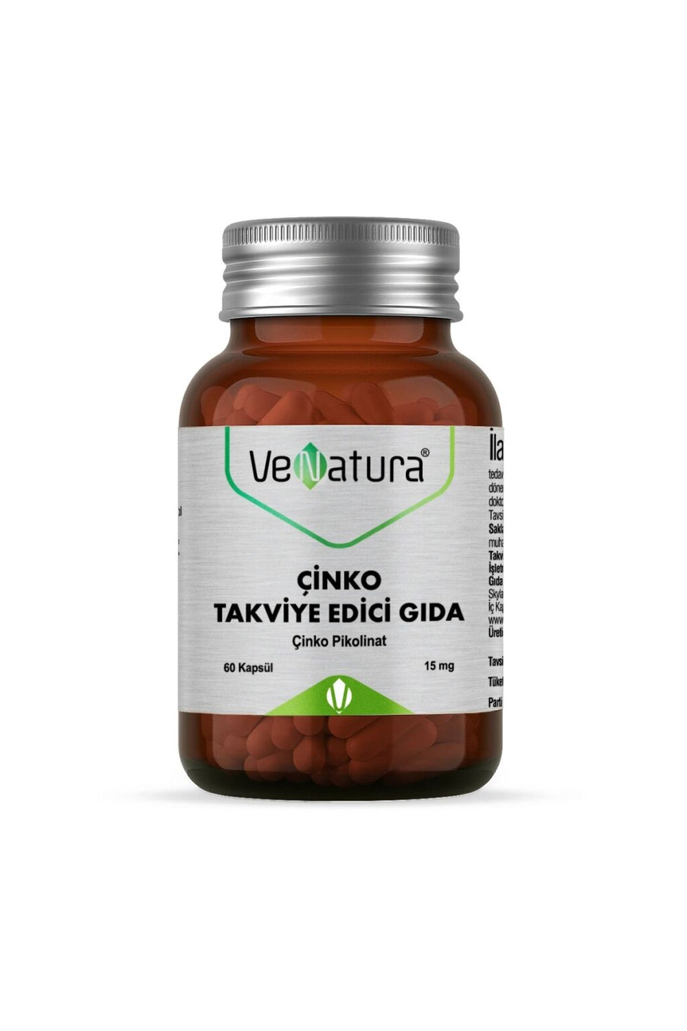Venatura Çinko Pikolinat 15 mg 60 Kapsül