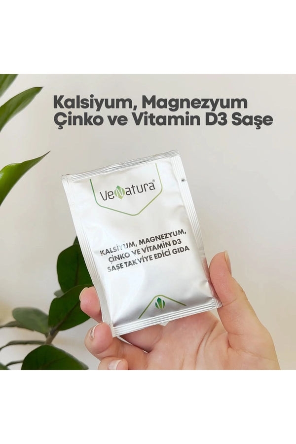 Venatura Kalsiyum, Magnezyum, Çinko ve Vitamin D3 30 Saşe