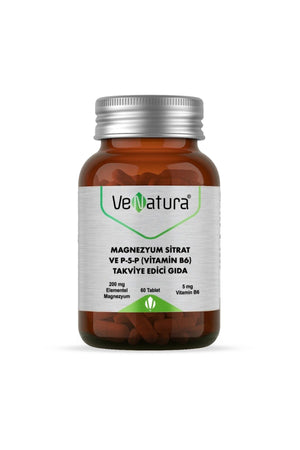 Venatura Magnezyum Sitrat ve P5P (Vitamin B6) 60 Tablet
