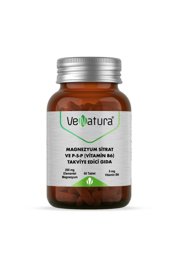 Venatura Magnezyum Sitrat ve P5P (Vitamin B6) 60 Tablet