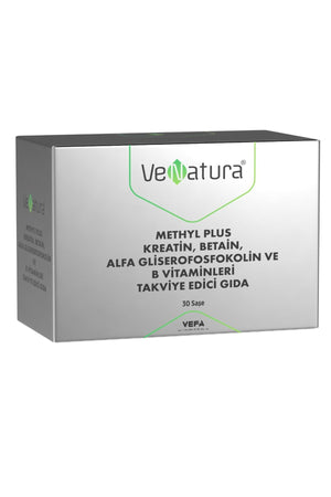 Venatura Methyl Plus Kreatin, Betain, Alfa Gliserofosfokolin ve B Vitaminleri 30 Saşe