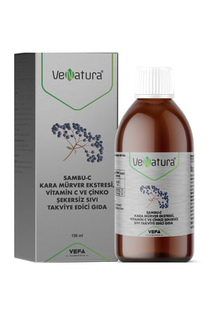 Venatura Sambu-C Kara Mürver Ekstresi, Vitamin C ve Çinko 150 ml