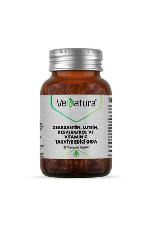 Venatura Zeaksantin, Lutein, Resveratrol ve Vitamin C 30 Kapsül
