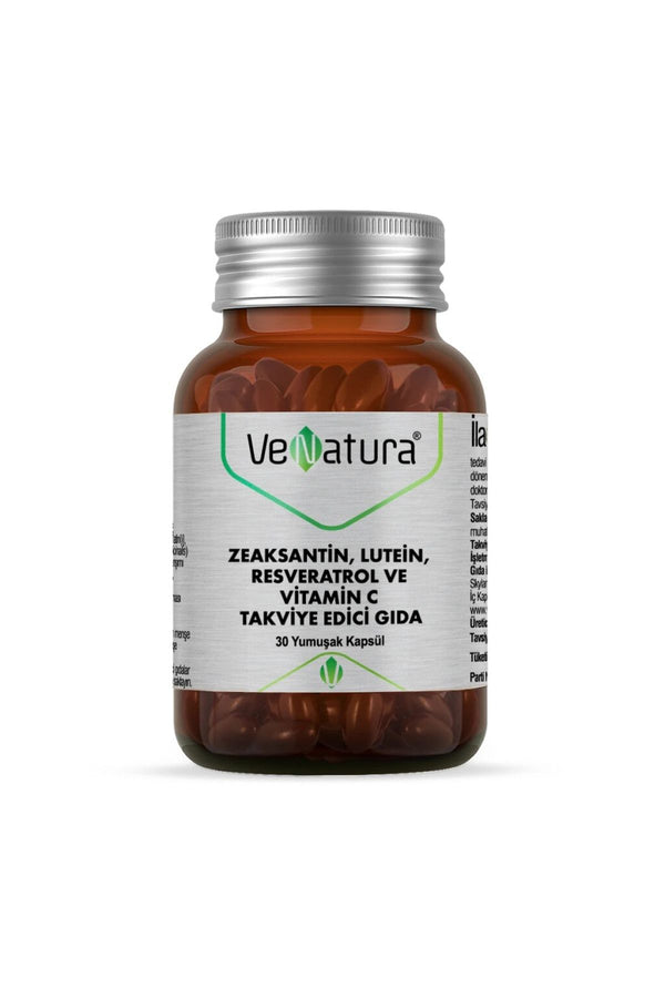 Venatura Zeaksantin, Lutein, Resveratrol ve Vitamin C 30 Kapsül