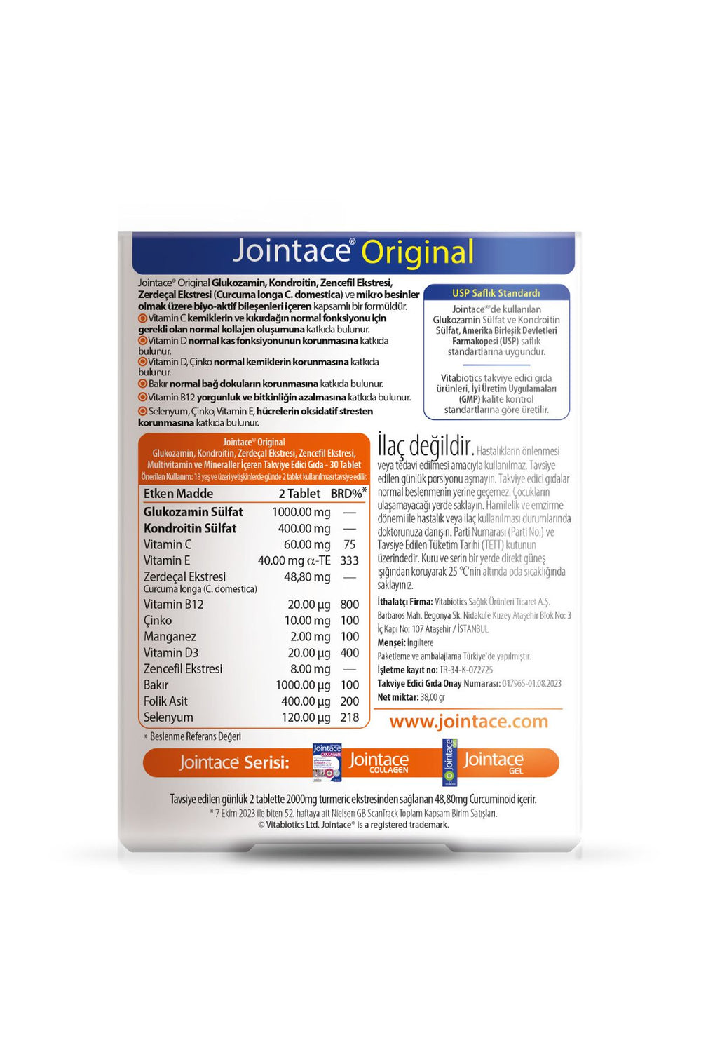 Vitabiotics Jointace Original 30 Tablet