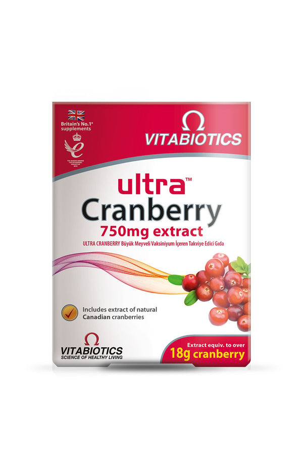 Vitabiotics Ultra Cranberry 750 mg 30 Tablet