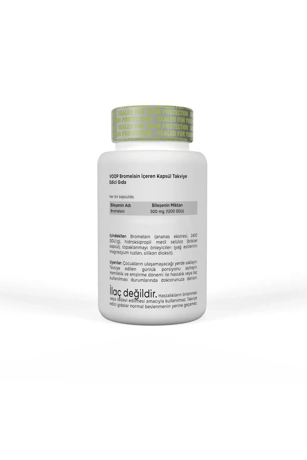 Voop Bromelain 500 mg 30 Kapsül