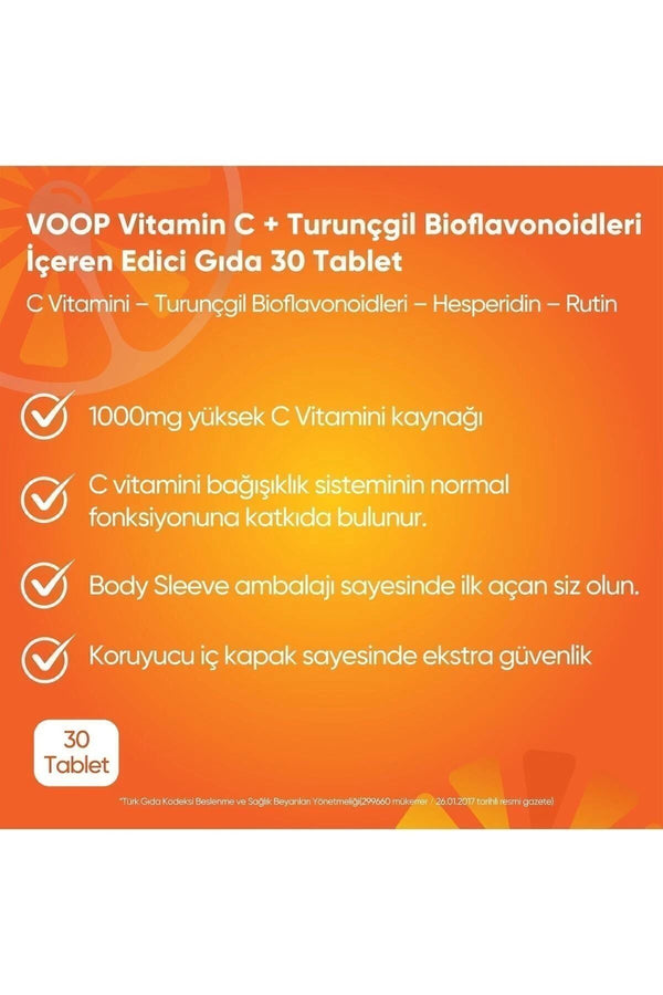 Voop C Vitamini 1000 mg 30 Tablet