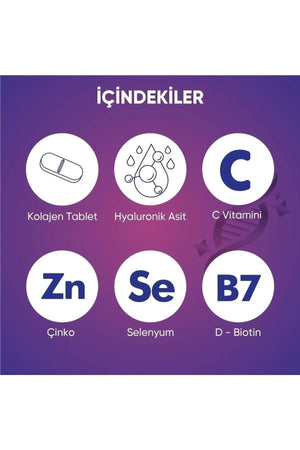 Voop Collagen Beauty Tip I ve Tip III Kolajen 30 Tablet