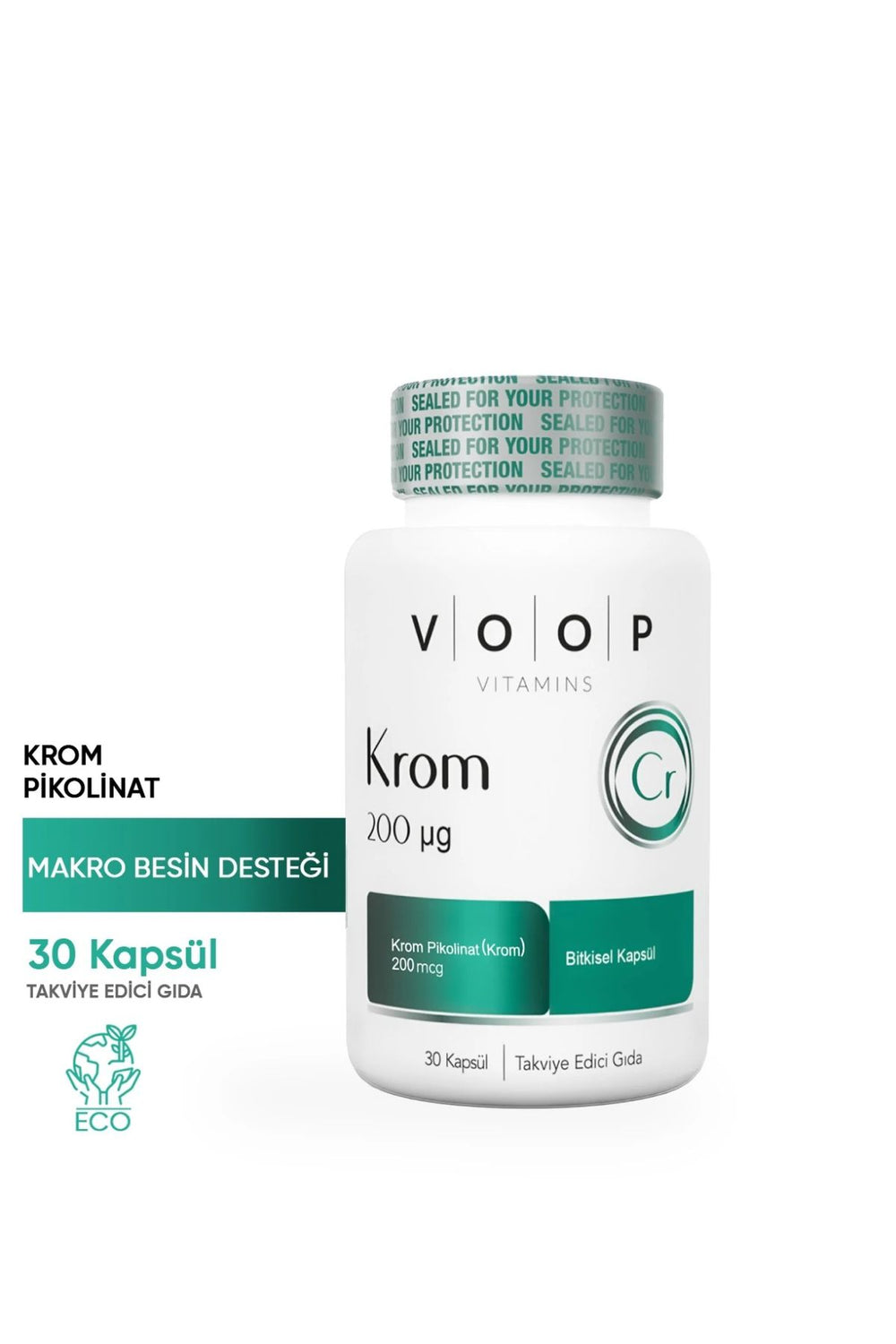 Voop Krom Pikolinat 200 mcg 30 Kapsül