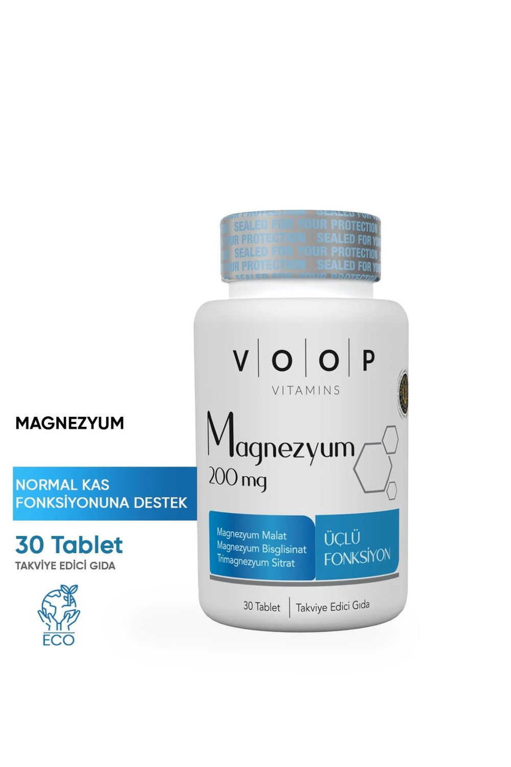 Voop Magnezyum 200 mg 30 Tablet