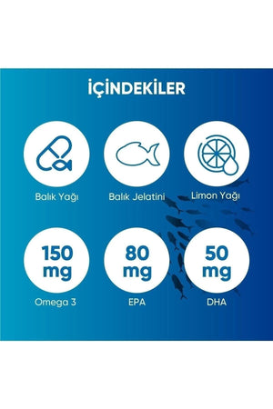 Voop Omega-3 Balık Yağı Yüksek EPA & DHA 500 mg 60 Soft Jel