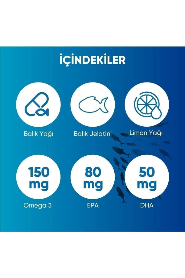 Voop Omega-3 Balık Yağı Yüksek EPA & DHA 500 mg 60 Soft Jel