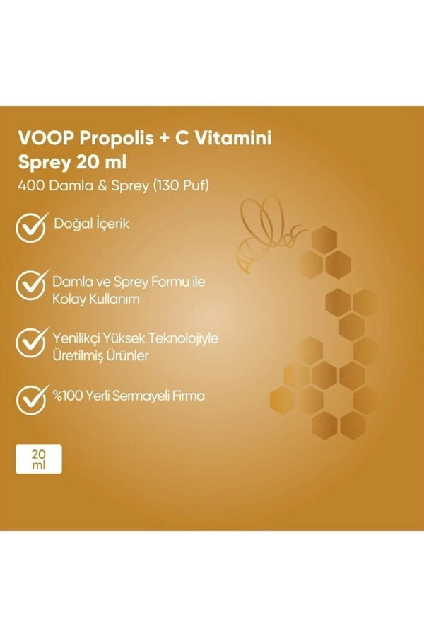 Voop Propolis + C Vitamini 20 ml