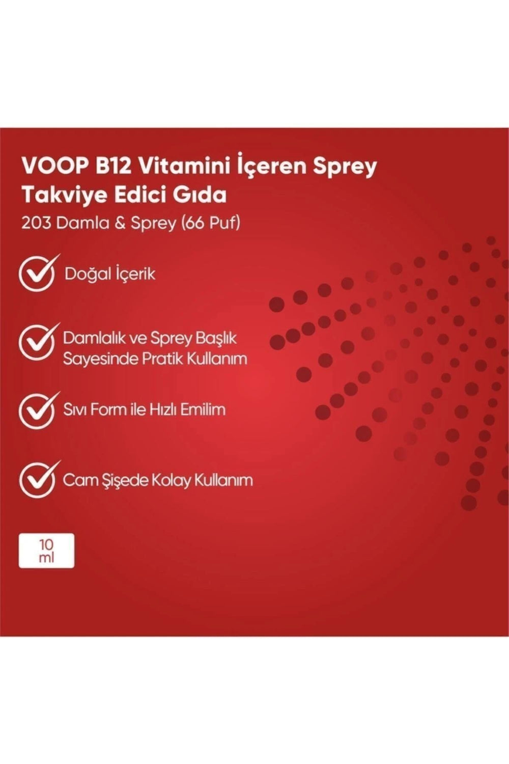 Voop Vitamin B12 Methylcobalamin 1000 mcg 10 ml
