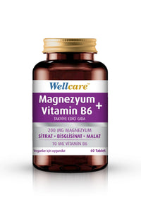 Wellcare Magnezyum + Vitamin B6 60 Tablet