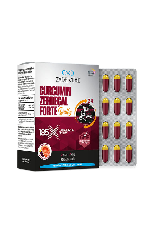 Zade Vital Curcumin Forte Daily 360 mg 60 Kapsül