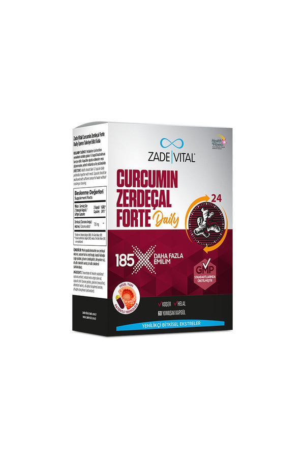 Zade Vital Curcumin Forte Daily 360 mg 60 Kapsül