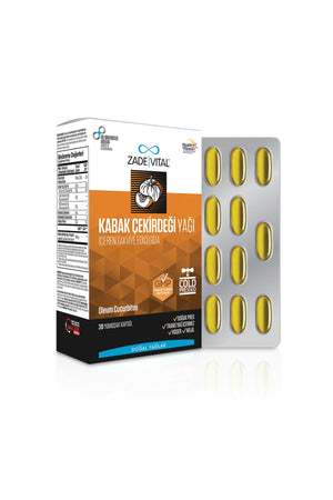 Zade Vital Kabak Çekirdeği Yağı 320 mg 30 Kapsül