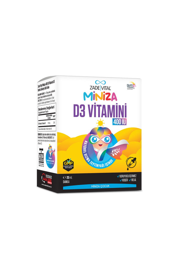 Zade Vital Miniza Vitamin D3 400 IU 20 ml